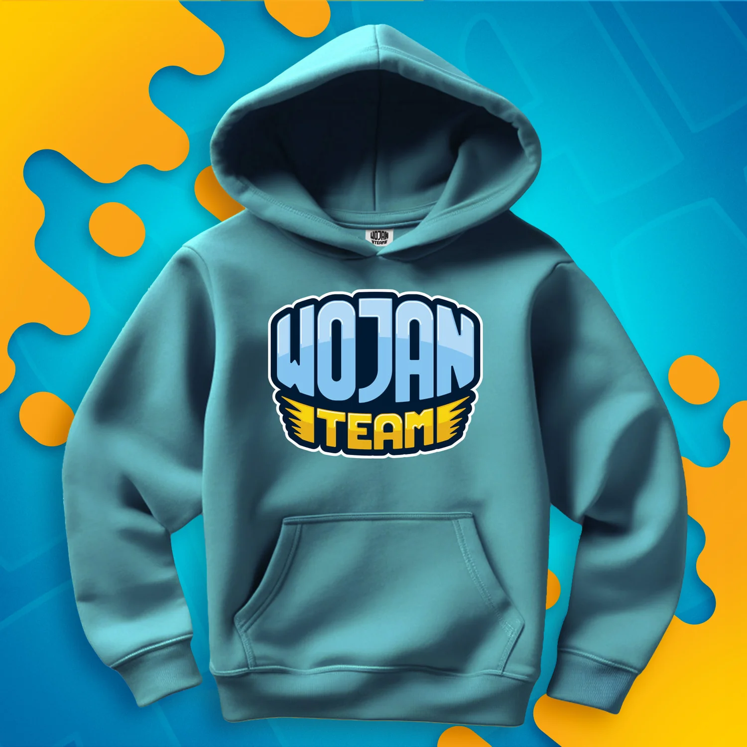 BLUZA WOJAN TEAM 2.0 - TURKUSOWA - Image 2