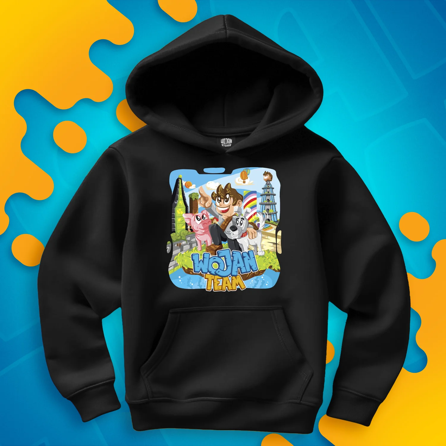 BLUZA WOJAN TEAM WOJANOWICE - CZARNA - Image 2