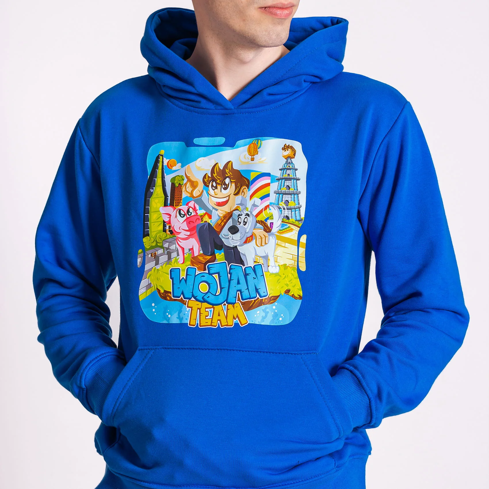 BLUZA WOJAN TEAM WOJANOWICE - NIEBIESKA - Image 3