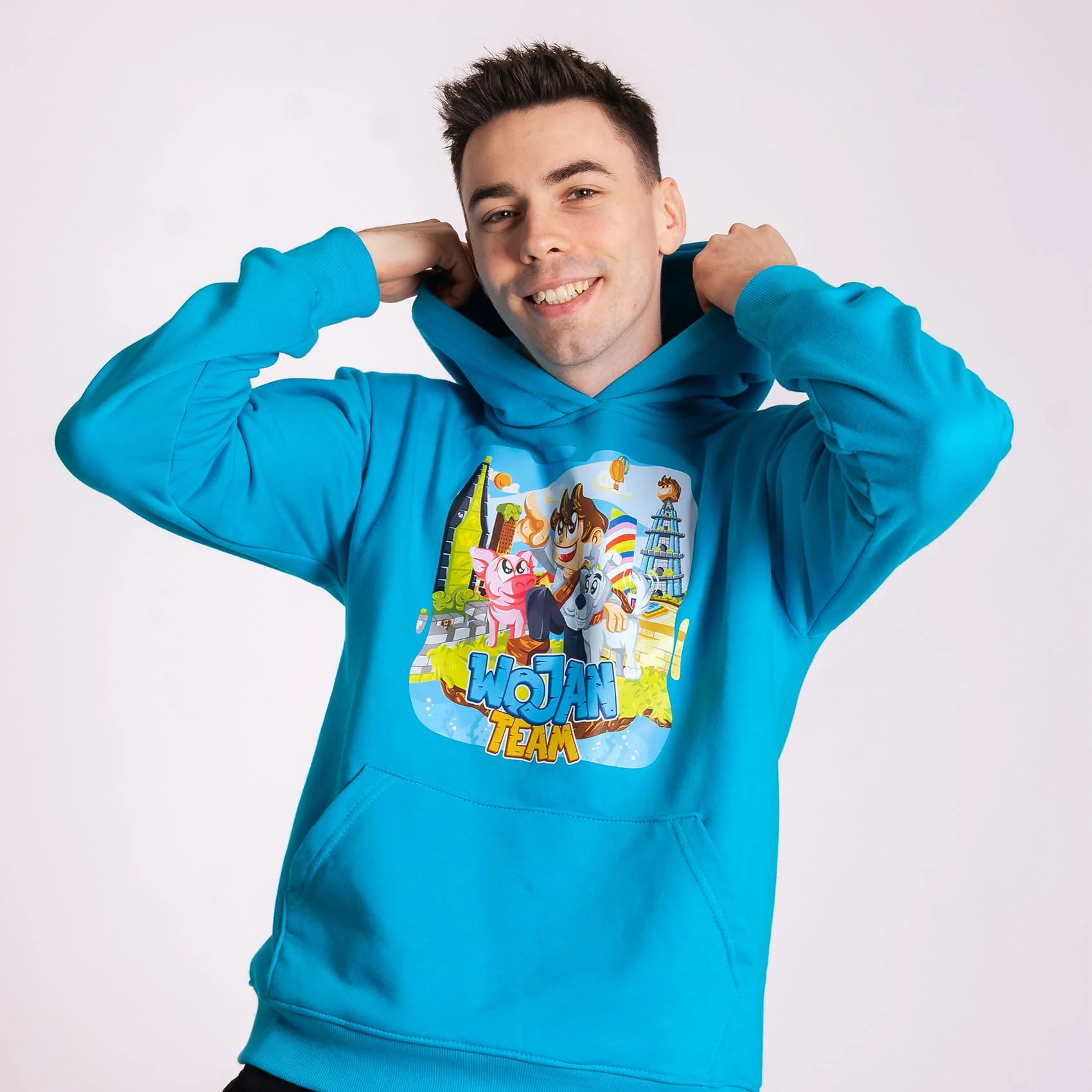 BLUZA WOJAN TEAM WOJANOWICE - TURKUSOWA - Image 3
