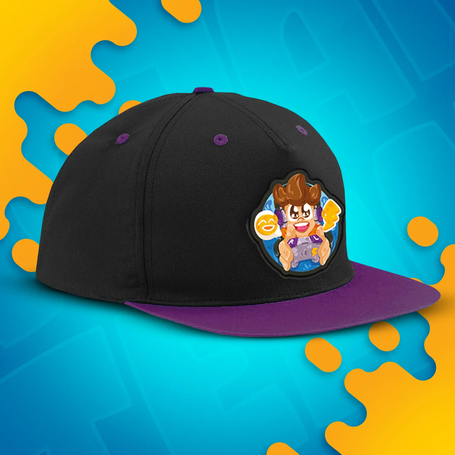 CZAPKA Z DASZKIEM SNAPBACK - GAMER - FIOLETOWA - Image 2