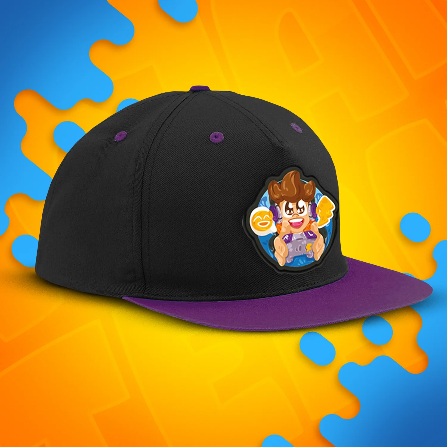 CZAPKA Z DASZKIEM SNAPBACK - GAMER - FIOLETOWA - Image 3