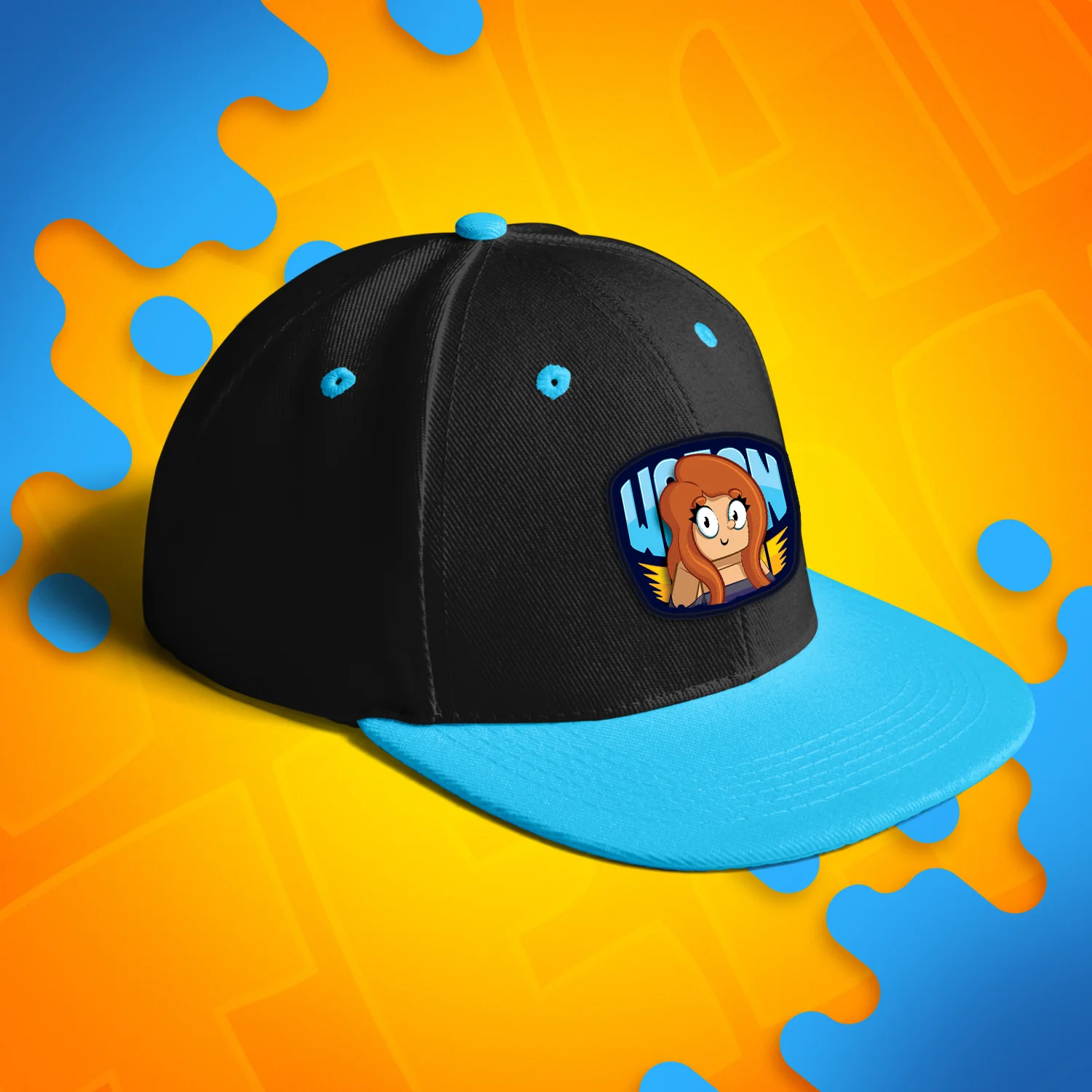 CZAPKA Z DASZKIEM SNAPBACK - KATI - NIEBIESKA - Image 3