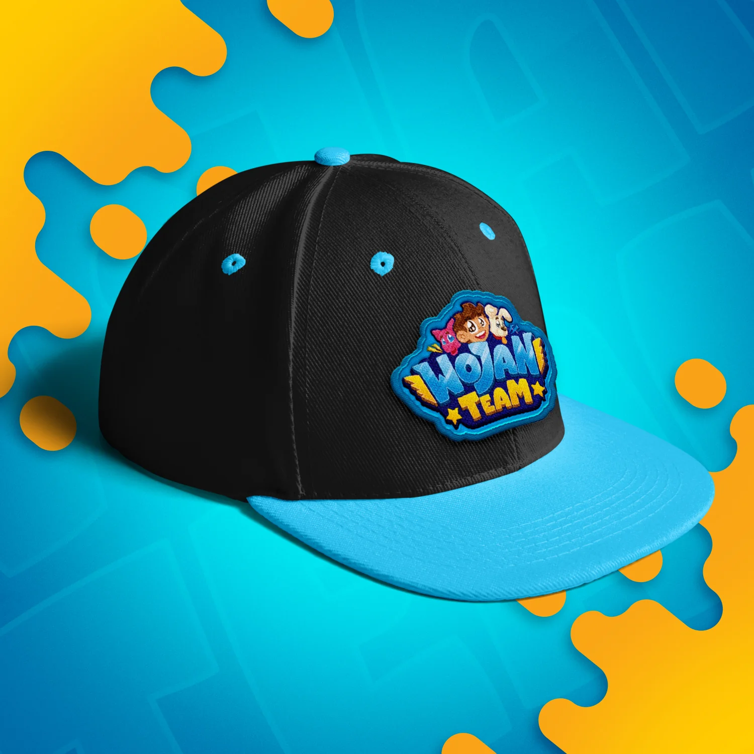 CZAPKA Z DASZKIEM SNAPBACK - WOJAN TEAM LOGO - NIEBIESKA - Image 2
