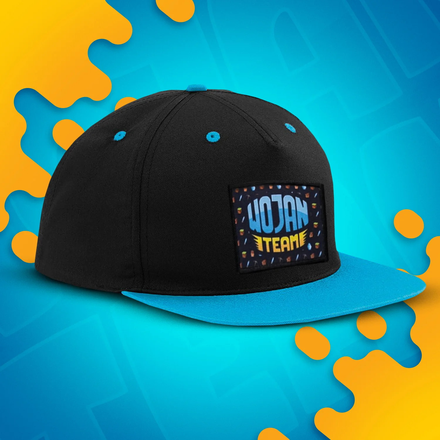 CZAPKA Z DASZKIEM SNAPBACK - WOJAN TEAM NASZYWKA - NIEBIESKA - Image 2
