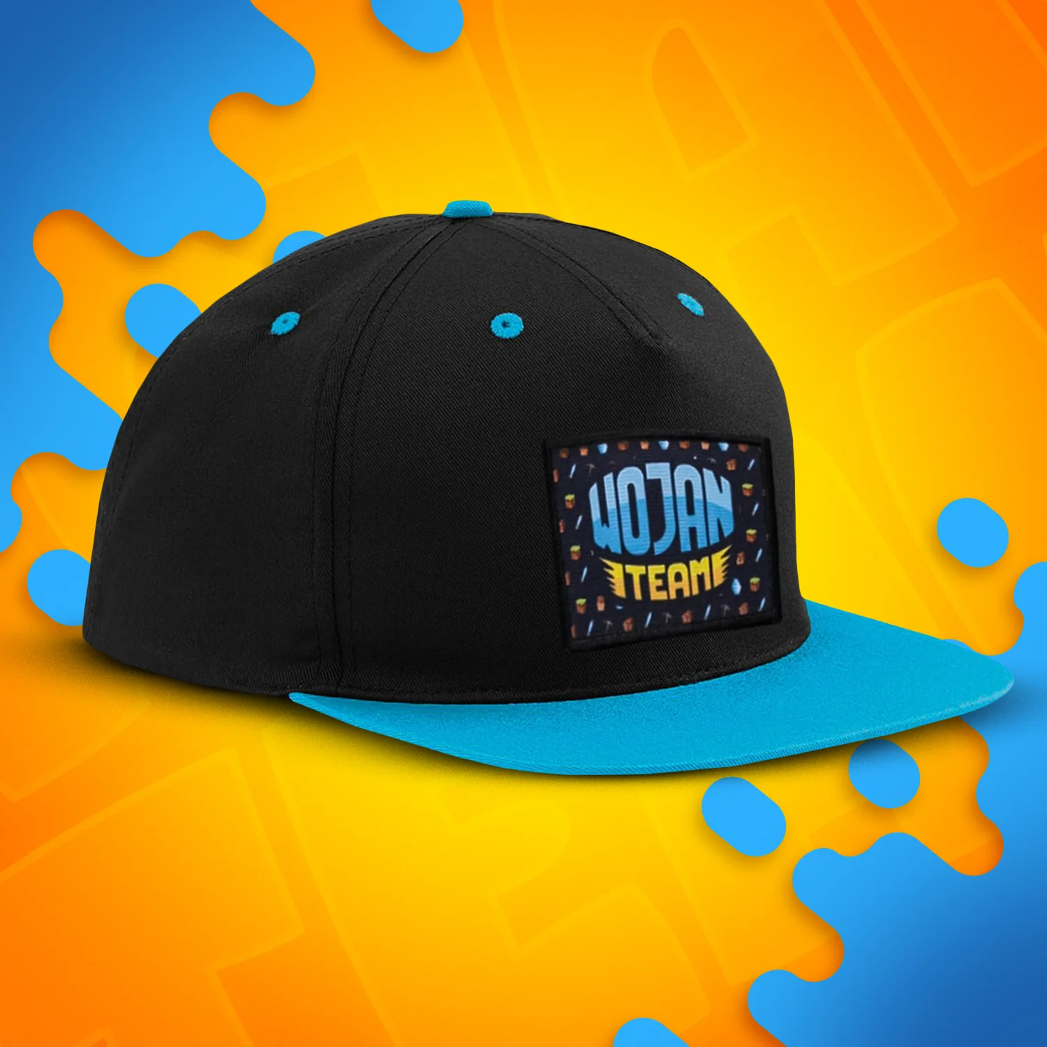 CZAPKA Z DASZKIEM SNAPBACK - WOJAN TEAM NASZYWKA - NIEBIESKA - Image 3