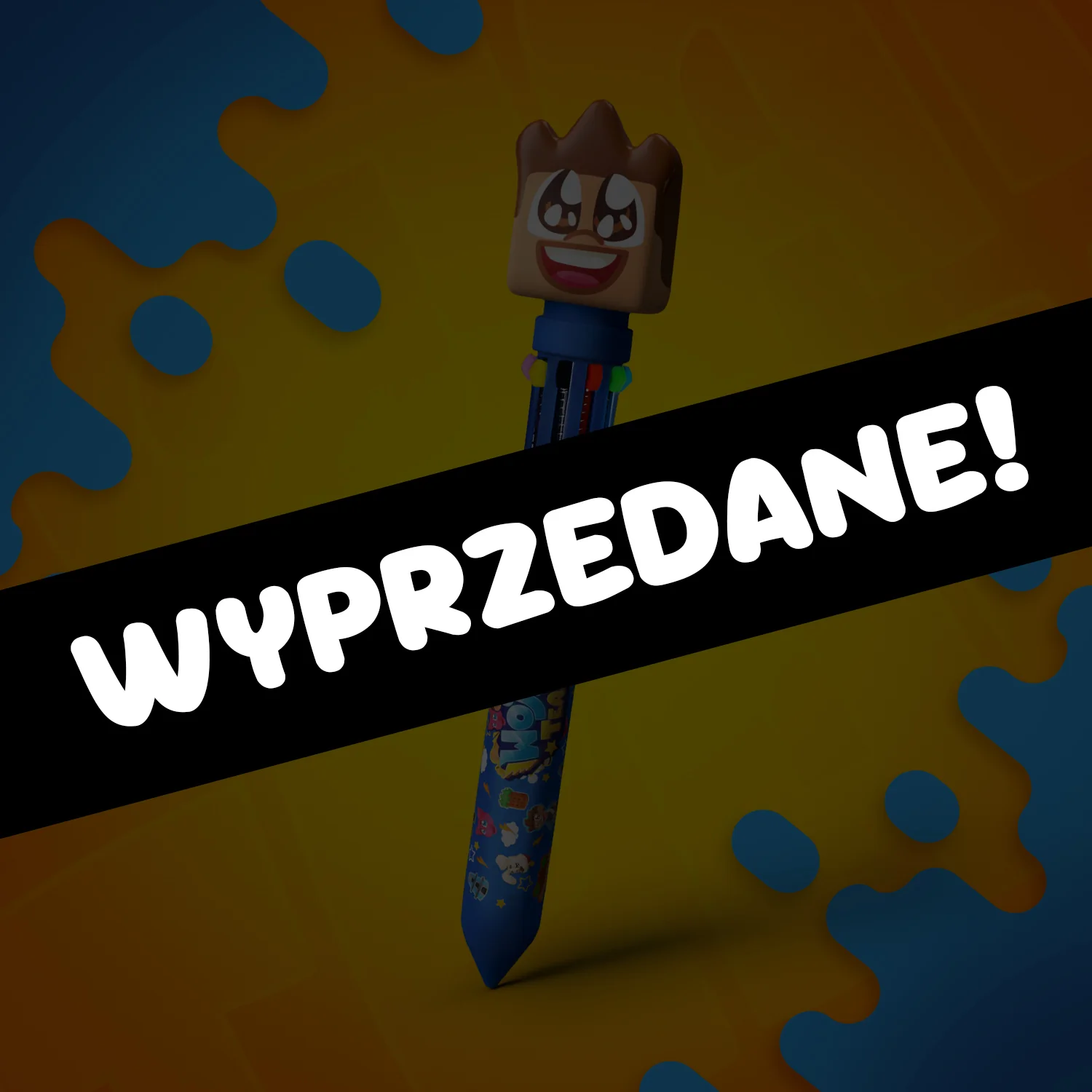 DŁUGOPIS WIELOKOLOROWY - AŻ 10 KOLORÓW! - 3D GŁOWA WOJANA
