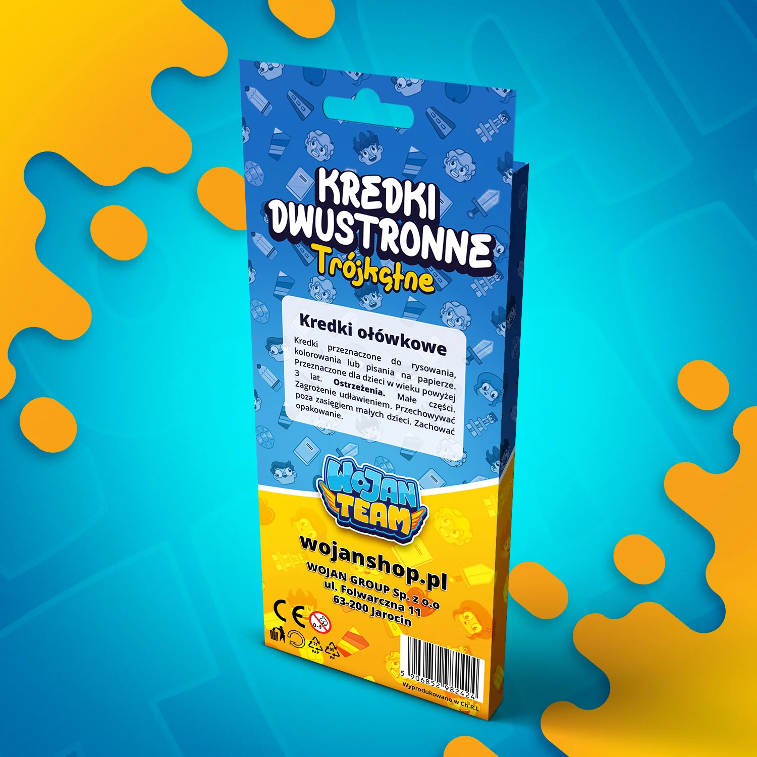 DWUSTRONNE KREDKI OŁÓWKOWE 12 SZTUK + TEMPERÓWKA *GRATIS* 2025 - Image 3