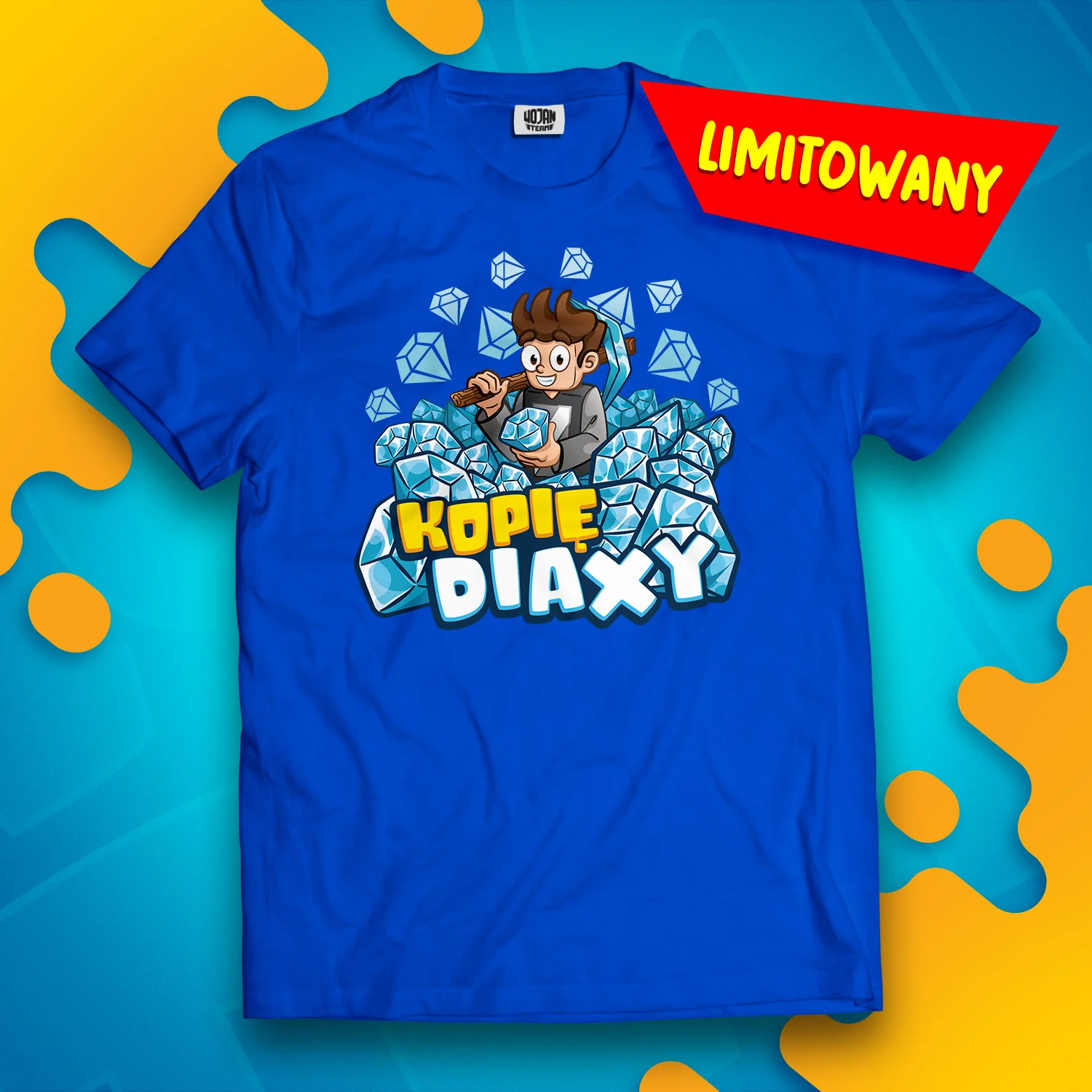 *LIMITOWANA* KOSZULKA "DIAXY" - KRÓLEWSKI NIEBIESKI - Image 3