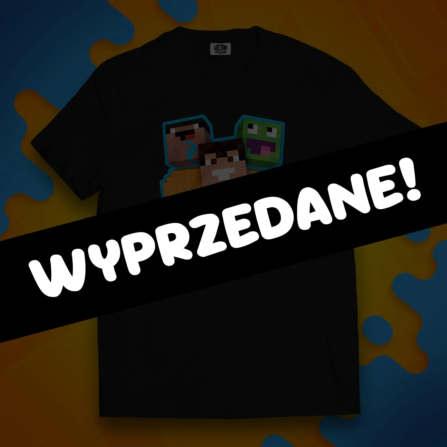 KOSZULKA SKINY WOJAN TEAM - CZARNA