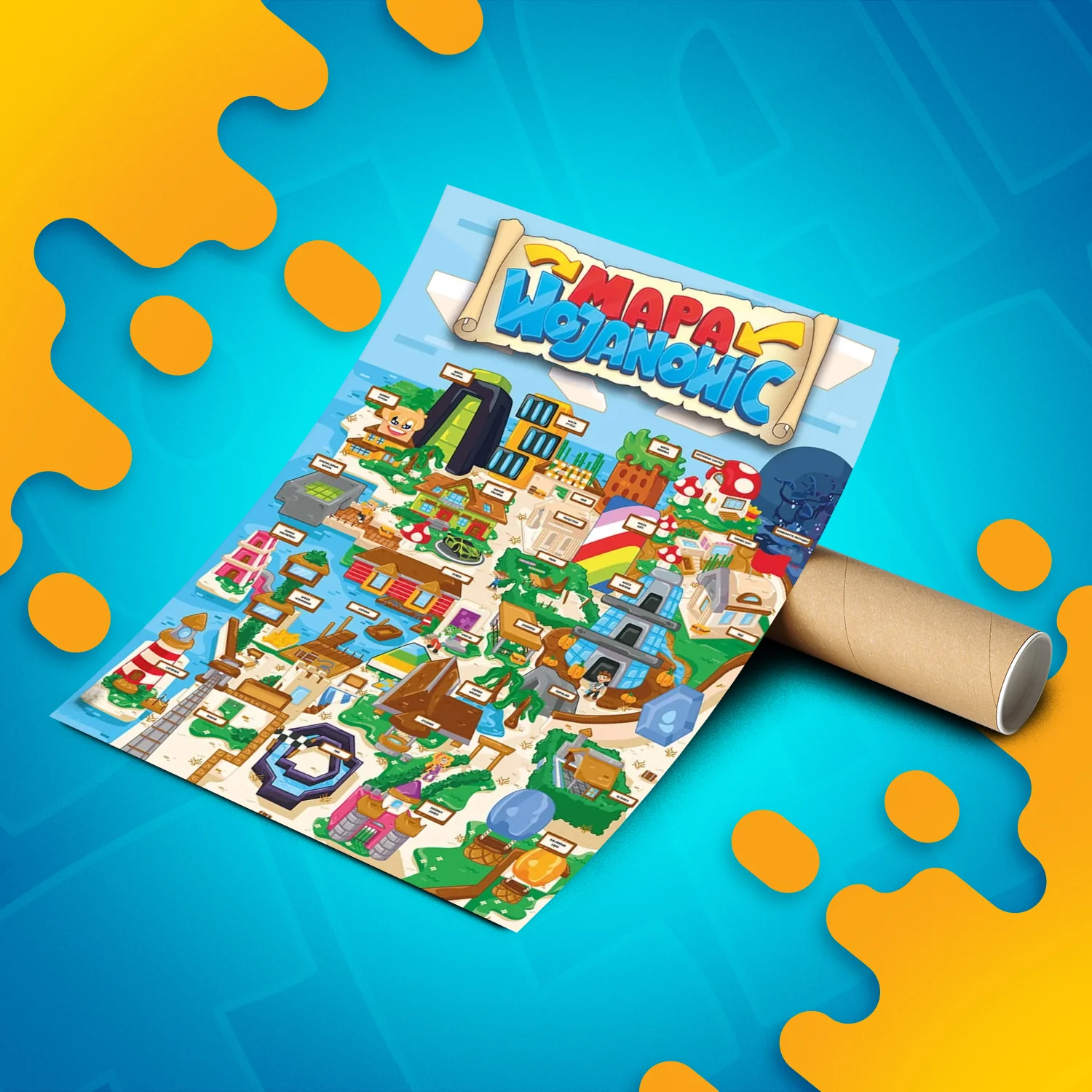 PLAKAT MAPA WOJANOWICE - Image 2