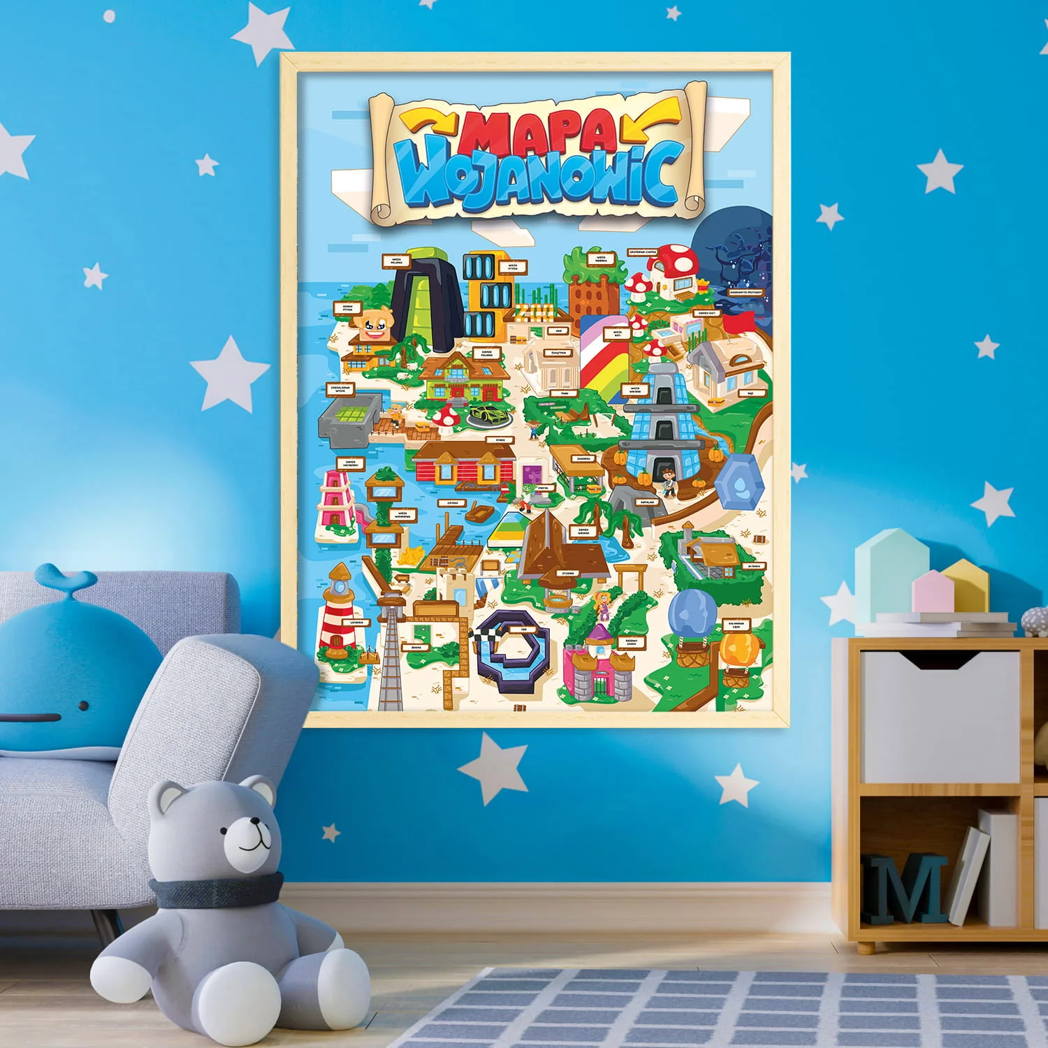 PLAKAT MAPA WOJANOWICE - Image 3