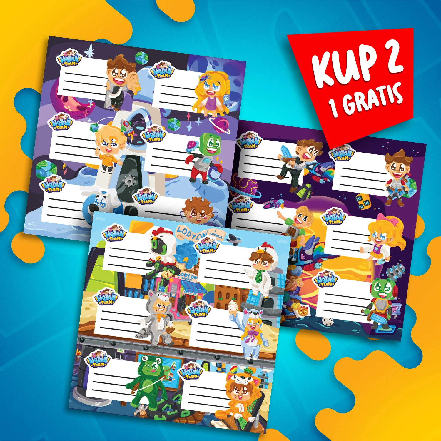 *PROMOCJA* ZESTAW NAKLEJEK SZKOLNYCH 2024 - 1 ZESTAW GRATIS - AŻ 18 SZTUK! - Image 2