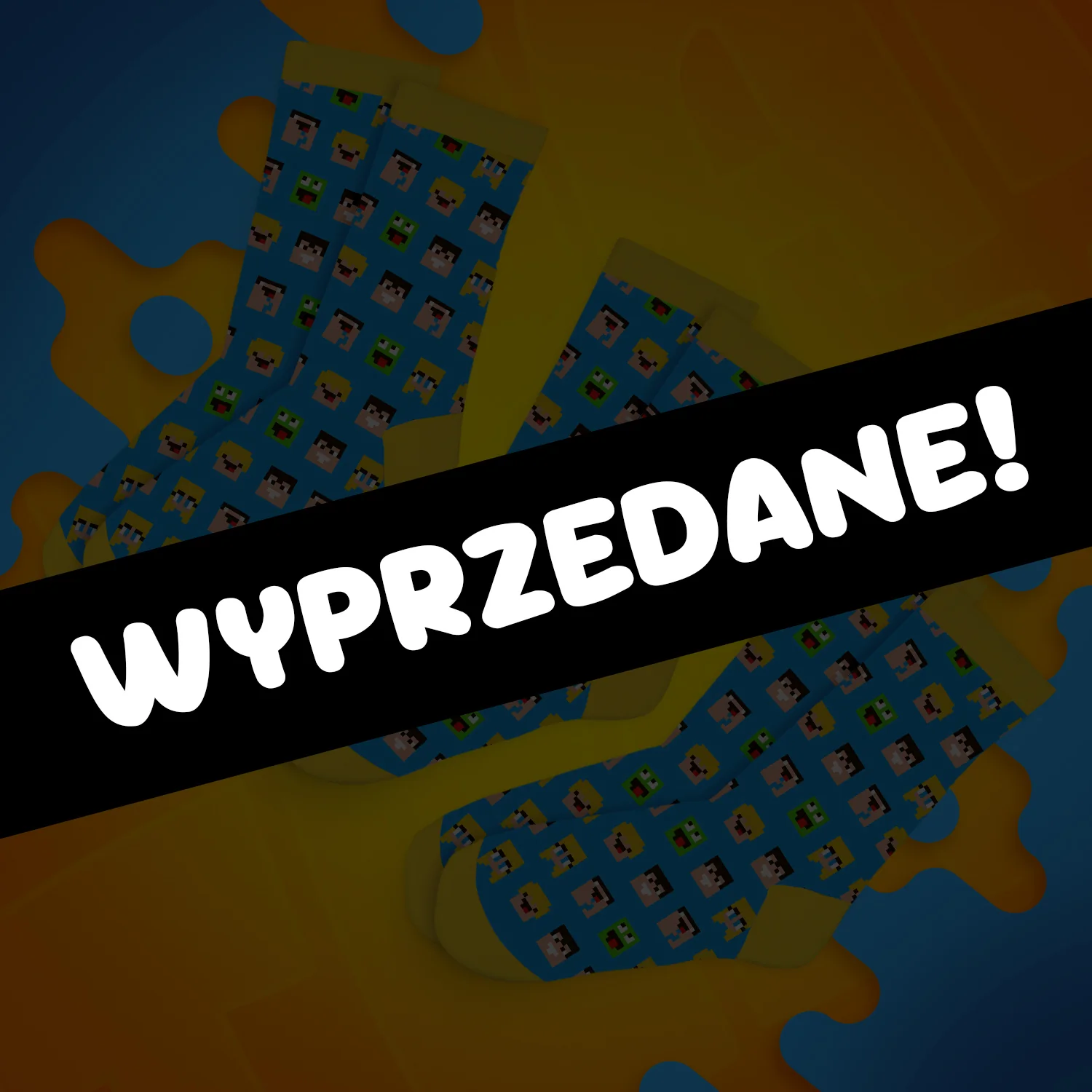 ZESTAW SKARPET *PREMIUM* WOJANOWICE - NIEBIESKIE - 3 PARY